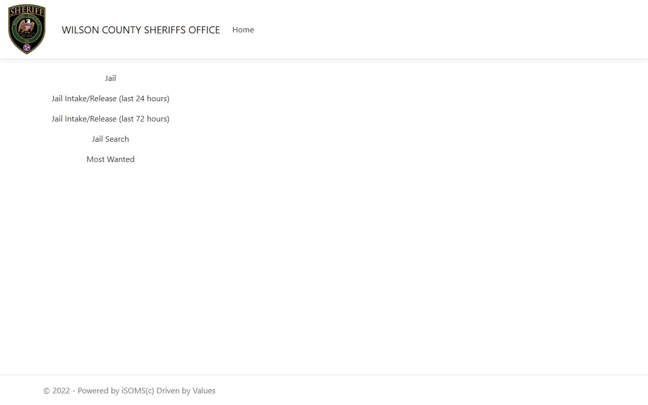Wilson County arrest records sheriff iSOMS portal