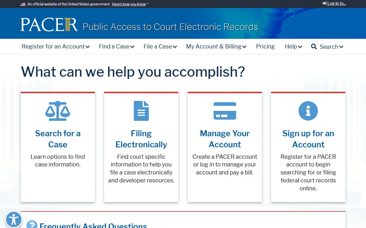 Wilson County warrant records PACER service center