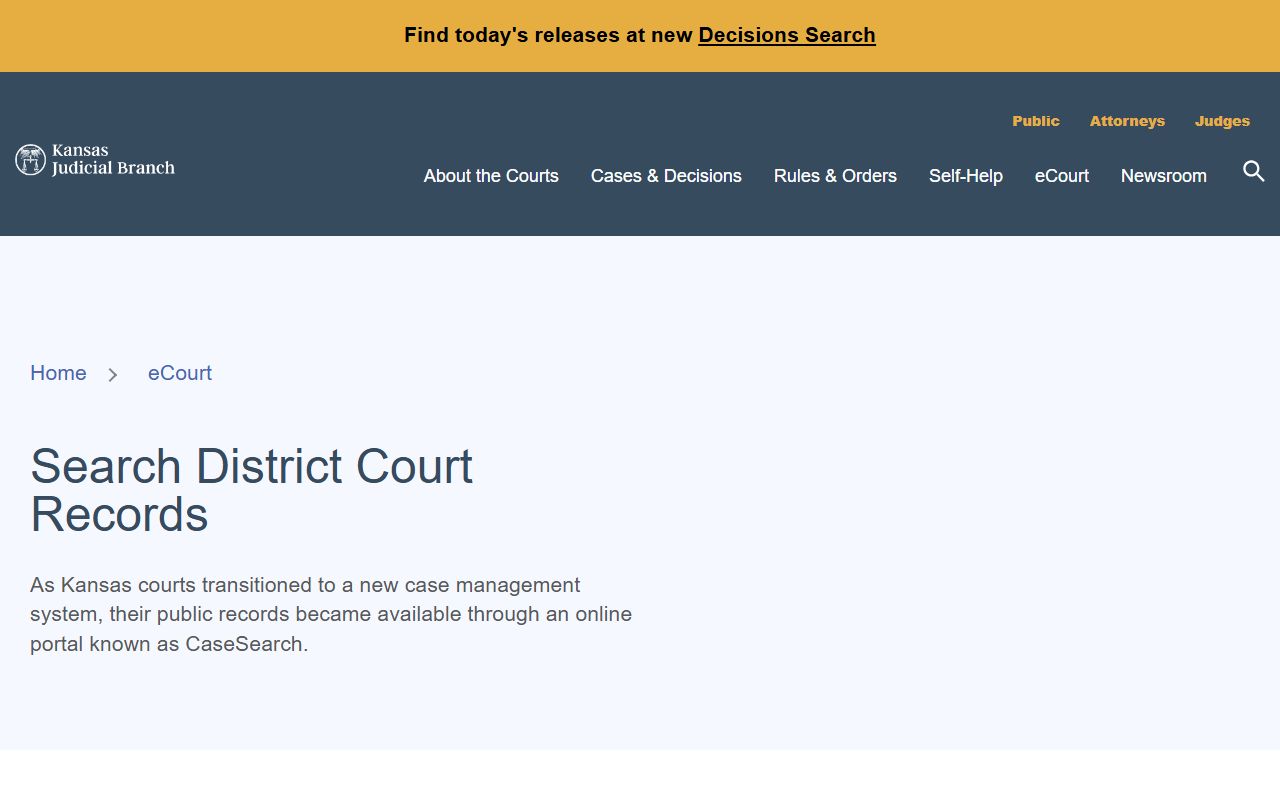 Wilson County Court records Kansas district court records access